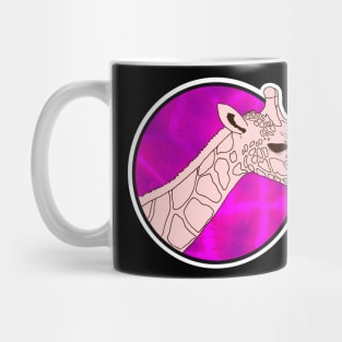 giraffe illustration zoo Mug